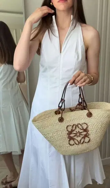 ZARA 홀터넥 플레어 원피스
