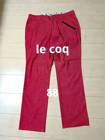 le coq sportif 골프 팬츠 남성용 레드