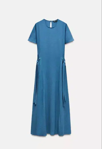 ZARA 반팔 택 포함 새상품 롱 원피스 블루