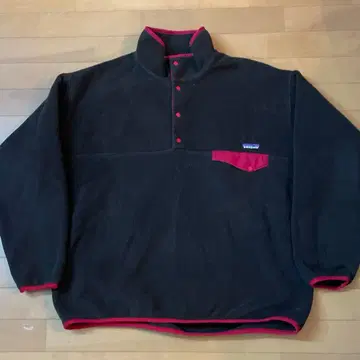 patagonia 스냅t 짙은 갈색 빈티지 신틸라 플리스