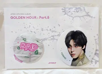 ATEEZ GOLDEN HOUR : Part.5 POP-UP YUNHO 캔 배지 세트