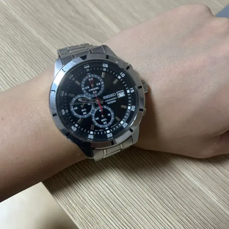 seiko 크로노그래프 100M 쿼츠