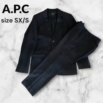 A.P.C. 셋업 수트 블랙 XS S 테일러드 자켓 팬츠
