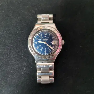 SWATCH 스와치 아이러니 네이비 배터리 교환 완료 설명서 시계 부품 있음