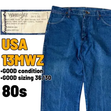 [ 최상급 사이즈 ] 80s Wrangler 13MWZ USA제 데님 36 x 30