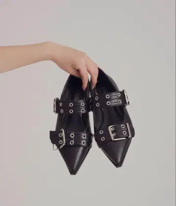 mellowneon 더블 벨트 슈즈 M 사이즈