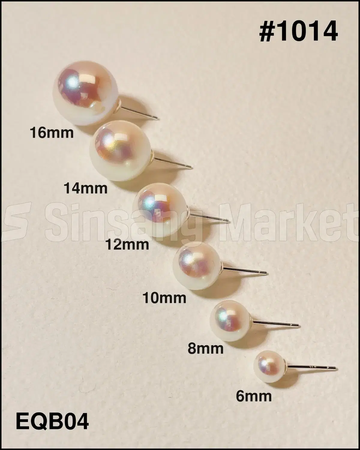 [빠른발송] 실버925 아코야 진주 귀걸이 6-16mm 6siz