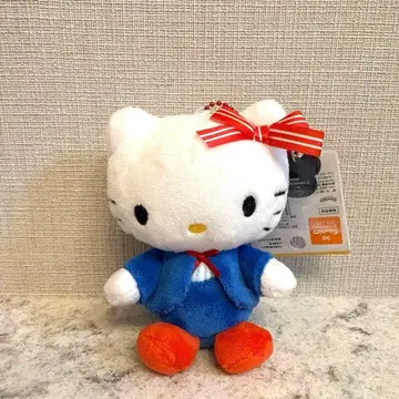곰 학교 x 헬로키티 헬로키티 볼체인 마스코트 봉제 인형