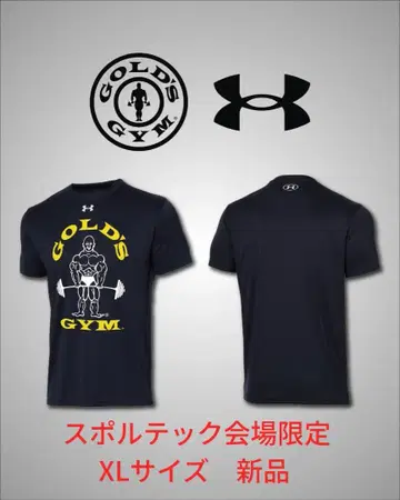 골드짐 x 언더아머 한정판 콜라보T셔츠 XL GOLD'S GYM
