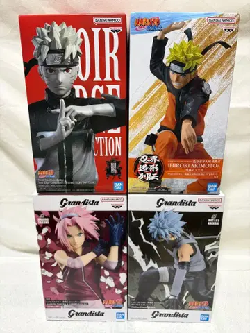 NARUTO 나루토, 사쿠라, 카카시 피규어 4종 세트 익명 배송