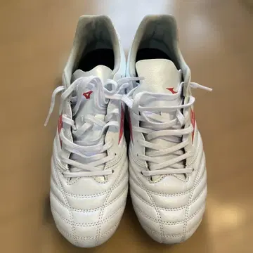 MIZUNO 축구 스파이크 화이트 레드