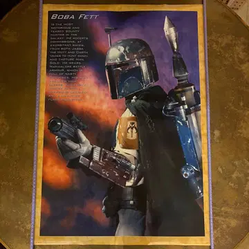90s 데드스탁 STAR WARS BOBA FETT 대형 포스터