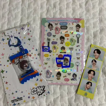 나니와단시 ND5 후지와라 죠이치로 패키지풍 키링 포토 카드 미니 씰