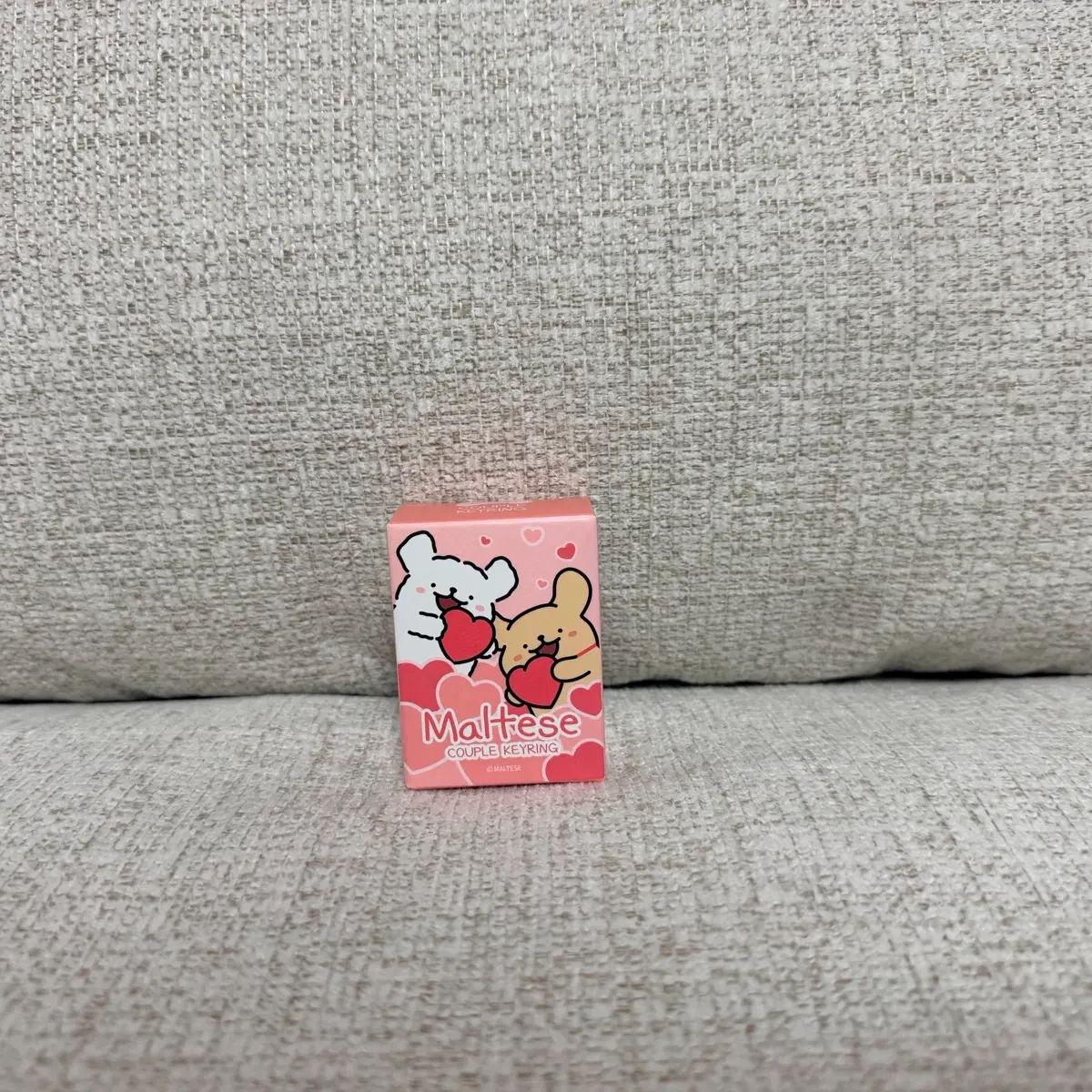 정품 몰티즈 리트리버 피규어 커플 키링 랜덤