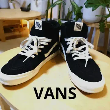 Vans 스웨이드 스케하이 계열 하이컷 스니커즈 블랙