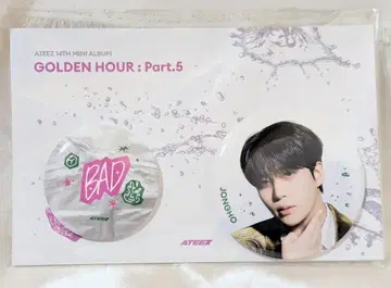 ATEEZ GOLDEN HOUR : Part.5 POP-UP 종호 캔 배지 세트