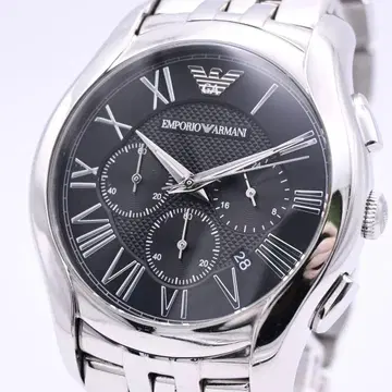 EMPORIO ARMANI 아르마니 크로노그래프 손목시계 새상품 배터리