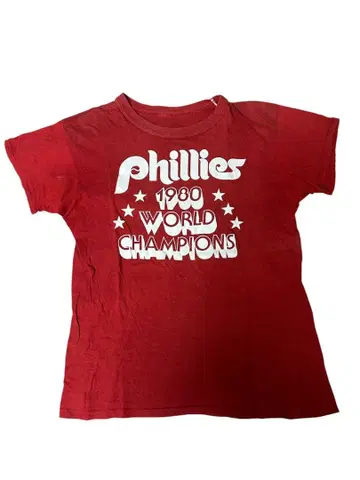 80s Phillies WORLD CHAMPIONS 빈티지 티셔츠