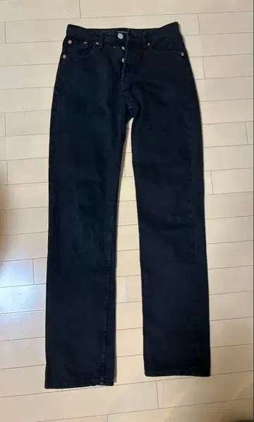 ZARA 스트레이트 데님 블랙 36