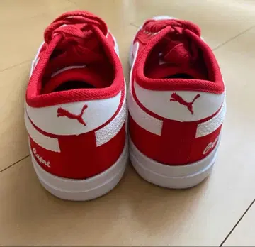 PUMA 카프리 스니커즈 레드 화이트 24cm
