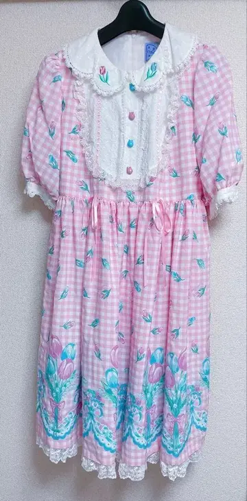 angelic pretty tulip bouquet 원피스 핑크