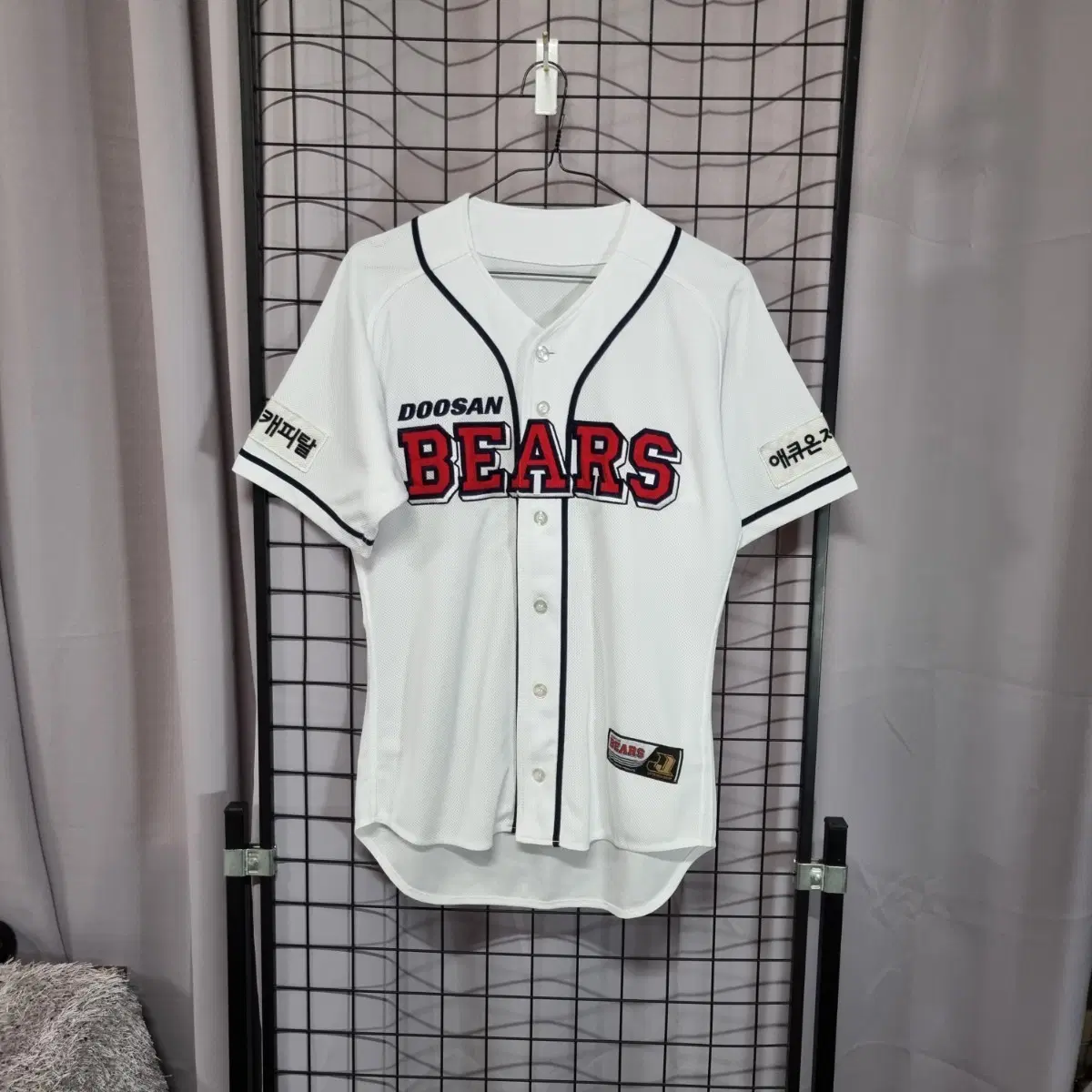 두산베어스 유니폼 팔패치 올드 노마킹 야구 유니폼 져지 90