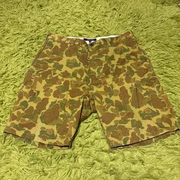 남성용 카모 무늬 하프 팬츠