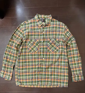 BEAMS PLUS 긴팔 셔츠 체크 무늬 L 사이즈