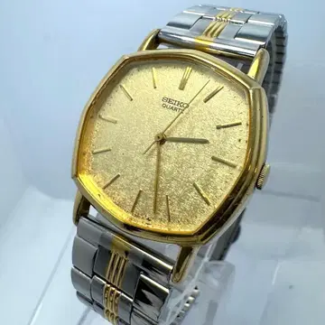 [부동] 세이코 손목시계 골드 팔각형 80s 빈티지