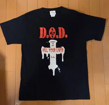 hide D.O.D. 티셔츠 블랙 S 사이즈
