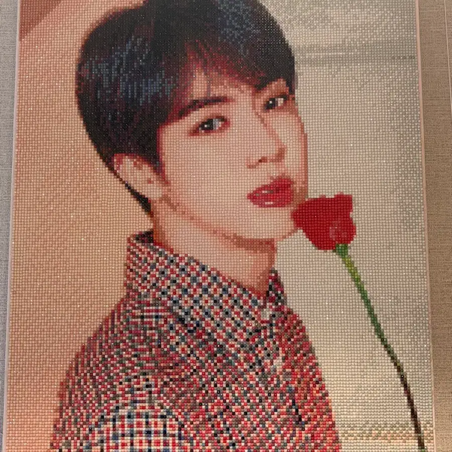 방탄소년단 BTS 진 보석십자수 완성품