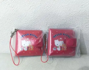 산리오 시크릿 비닐 지갑풍 미니 거울 헬로키티 2점