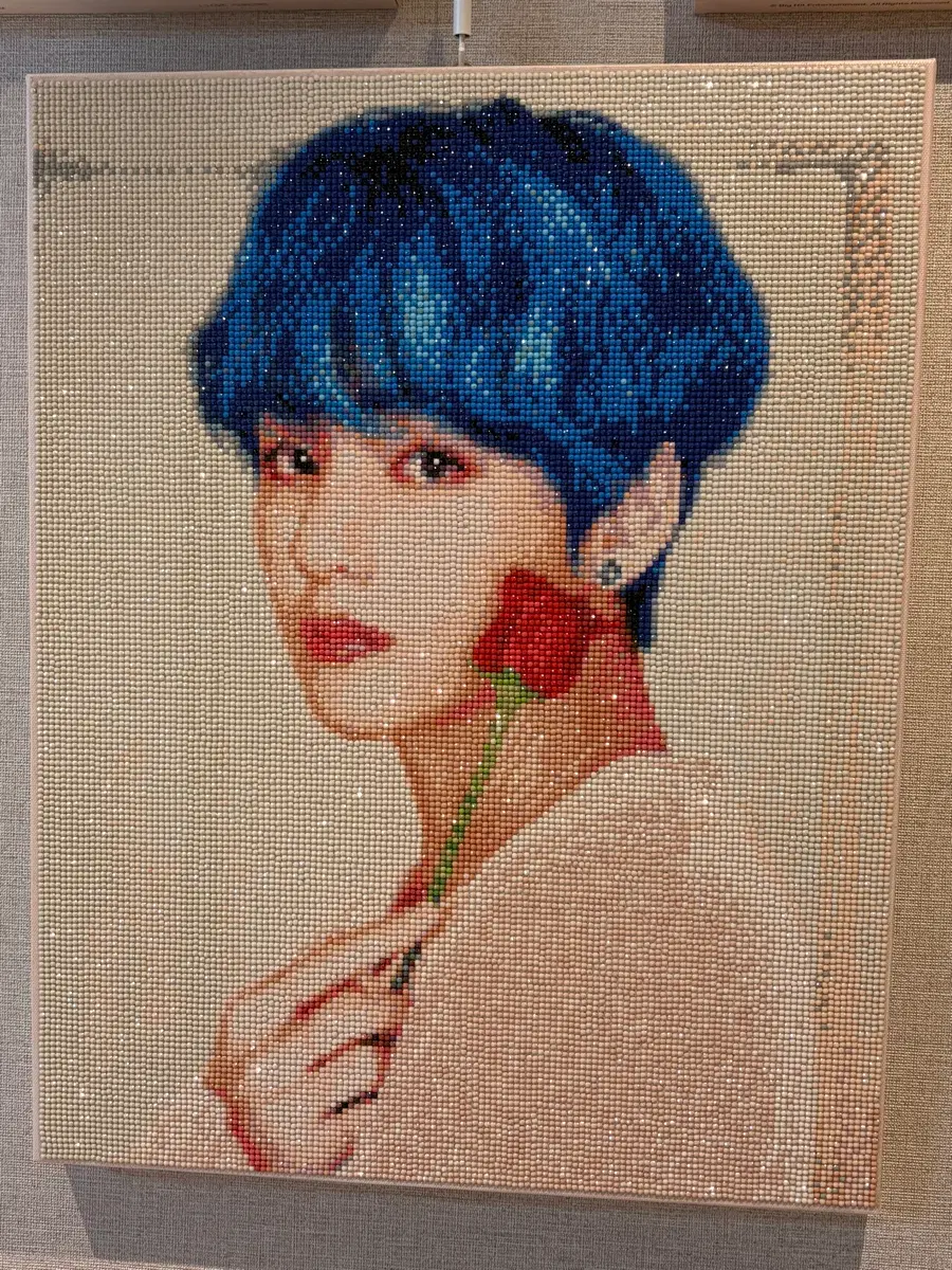 방탄소년단 BTS 뷔 보석십자수 완성품