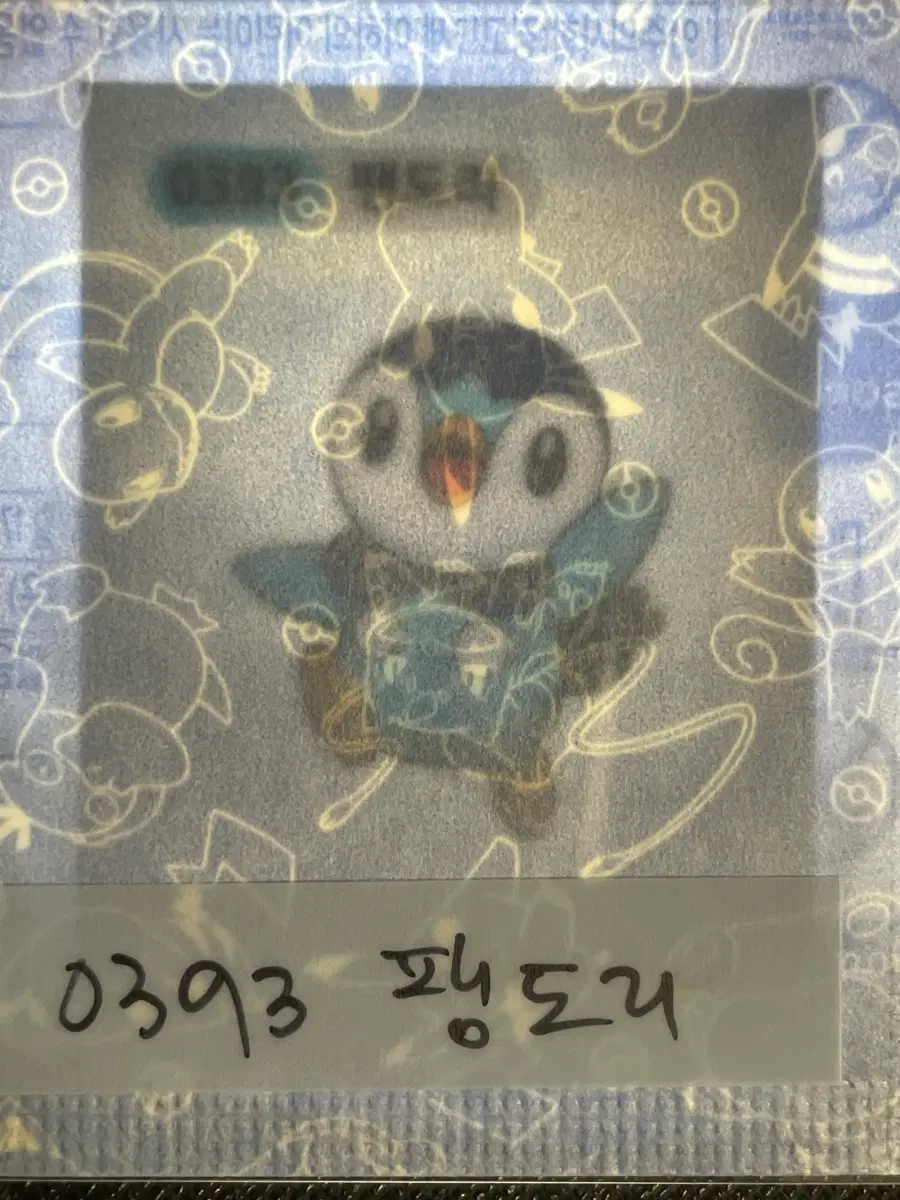 포켓몬 미개봉 띠부씰 팽도리