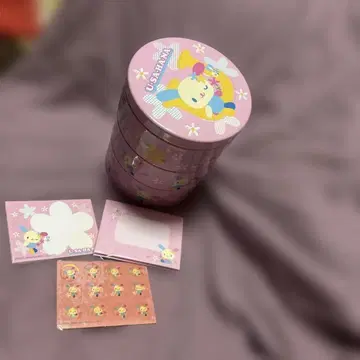레어 산리오 우사하나 3단 틴 케이스 소품함 레트로