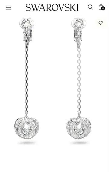 새상품 SWAROVSKI Generation 클립 귀찌 스와로브스키