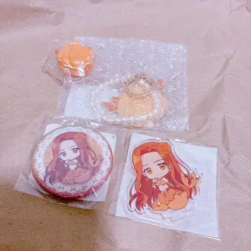 피치피치 핏치 라쿠텐 컬렉션 아크릴 스탠드 참 캔뱃지 사라