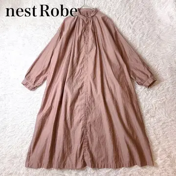 nest Robe 네스트로브 린넨코튼 밴드 카라 셔츠 원피스