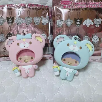 산리오 초레어 키키라라 퍼프 포토 배지 부착 마스코트
