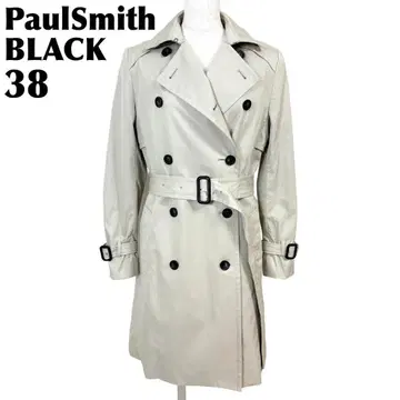 새상품급 Paul Smith BLACK 라이너 포함 트렌치코트 38 베이지