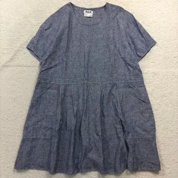 FLAX 리투아니아 린넨 원피스 와이드 실루엣 반팔 90s
