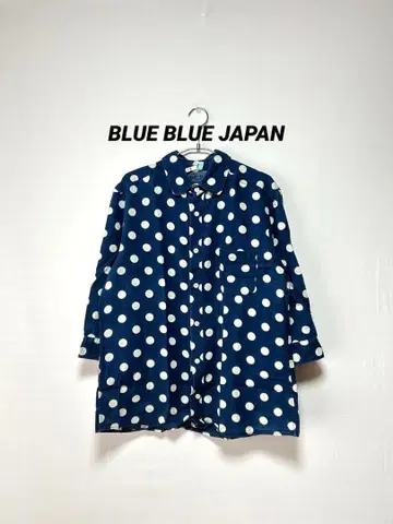 BLUE BLUE JAPAN 도트 무늬 ARIGATO 셔츠 4