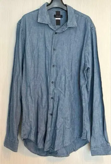 ZARA 남성용 셔츠 SLIM FIT 긴팔 XL
