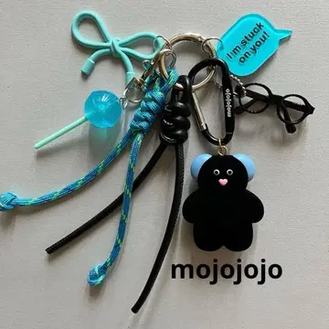[ No.362 ] mojojojo 찰랑찰랑 키링 백참