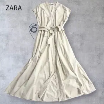 ZARA L 프렌치 슬리브 원피스 벨트 포함 허리 리본 겉옷