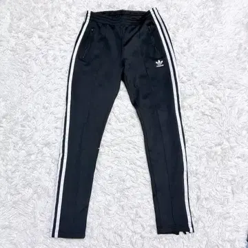 새상품급 adidas originals 트랙 팬츠 트레포일 라인 블랙