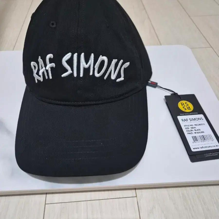 라프 시몬스 볼캡 블랙.정품 새상품