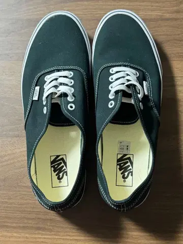 새상품 29cm US11 VANS 반스 오센틱 다크 그린