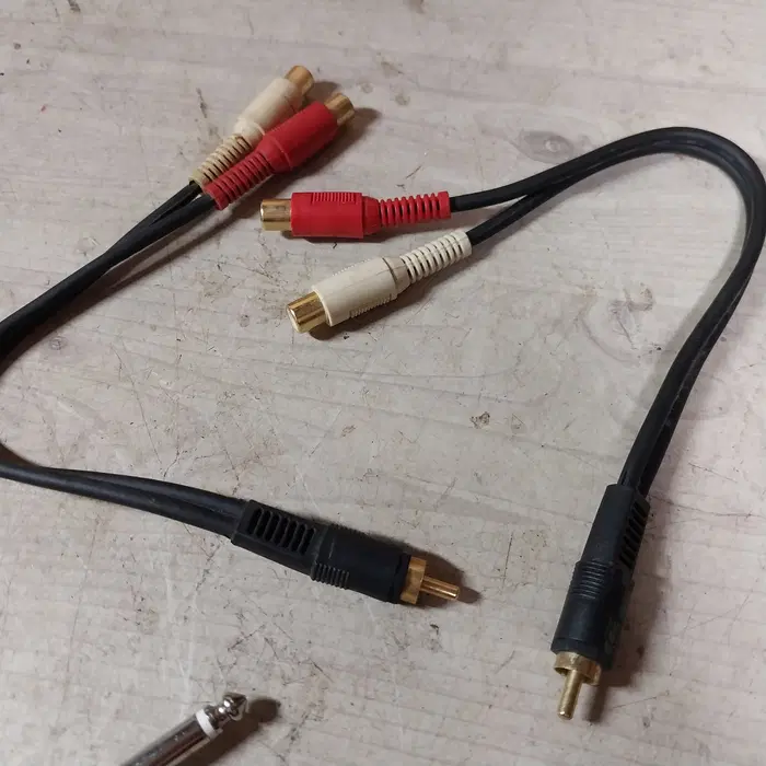 고급 RCA 1수 - 2암 Y 분배 케이블 및 플러그 일괄