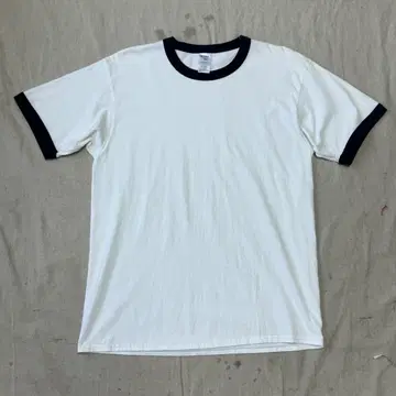 길단 빈티지 네이비 링거 반팔 XL